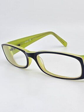 Versus Mod 8046 600 Blue on Crystal neon Green Eyeglasses Frame w Flexhinge 51mm
